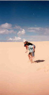 The *only* way to travel on a sandblow!