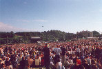The (very, very large) crowd at Slane Castle for the concert