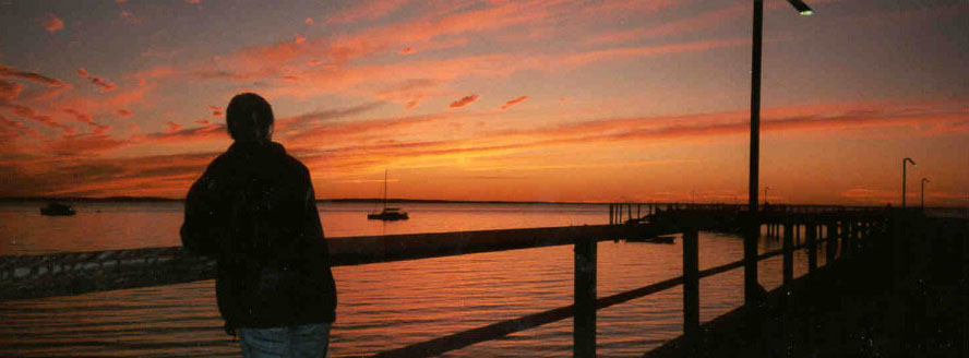 Sunset on Fraser Island ... Click here to return to this photo's thumbnail in the Travel Photo Index